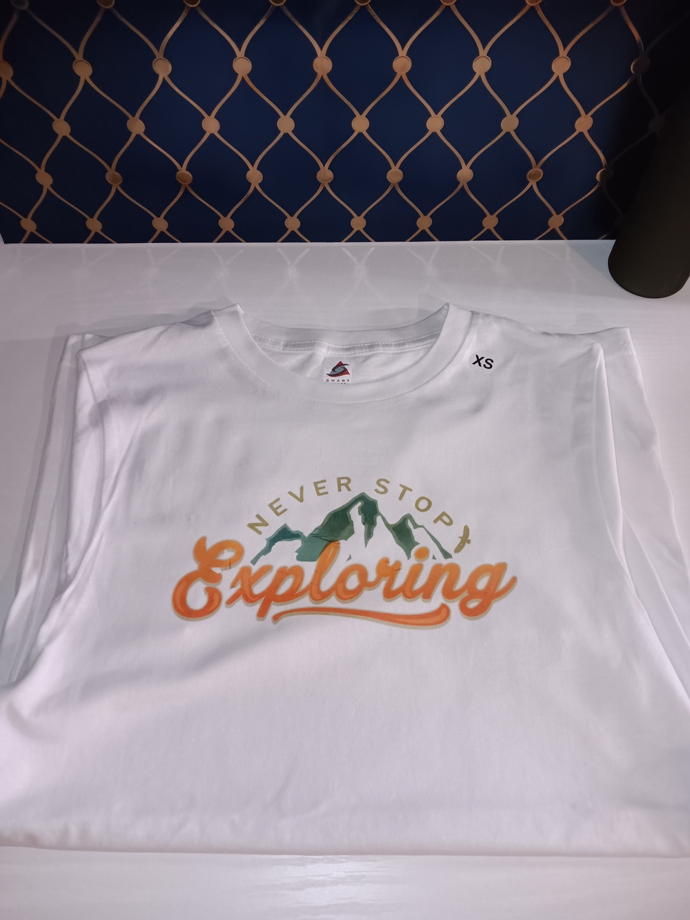 Never Stop Exploring Graphic Tee - White